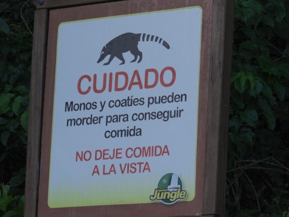 Cuidado sign Iguazu