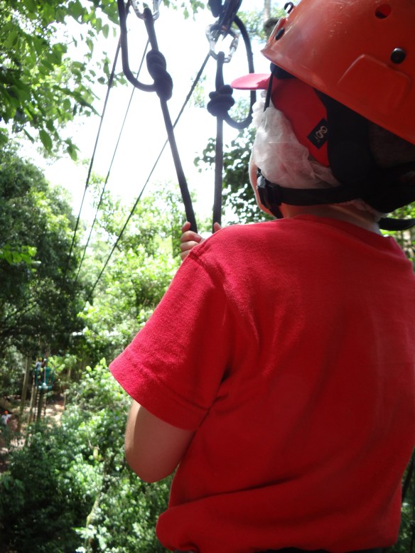 Jack on zipline